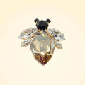 Swarovski Crystals Large Bee Lapel Brooch - TCG London