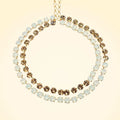 Dual Row Bicolour Swarovski Crystals Necklace - TCG London