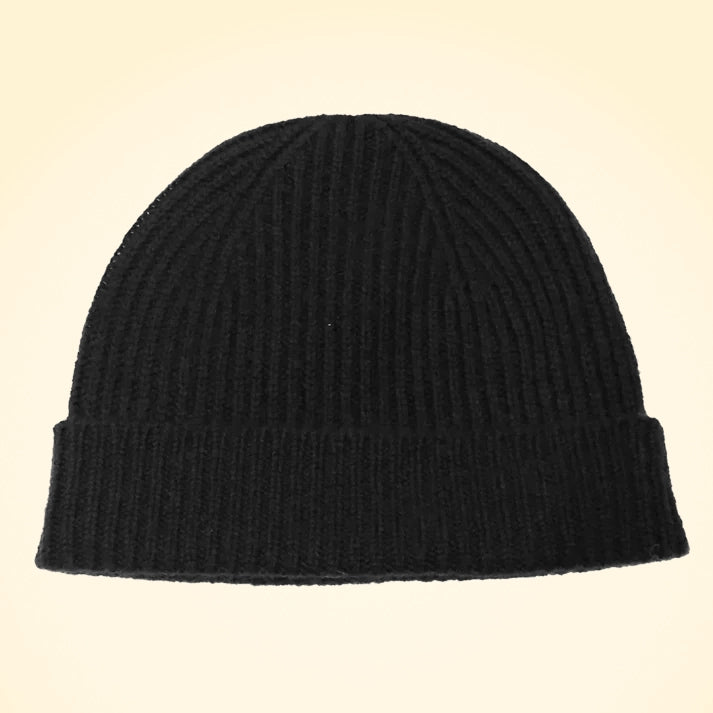 Scottish Cashmere Ribbed Beanies - TCG London