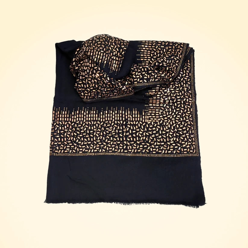 Luxury Pashmina Stole With Crystals - TCG London