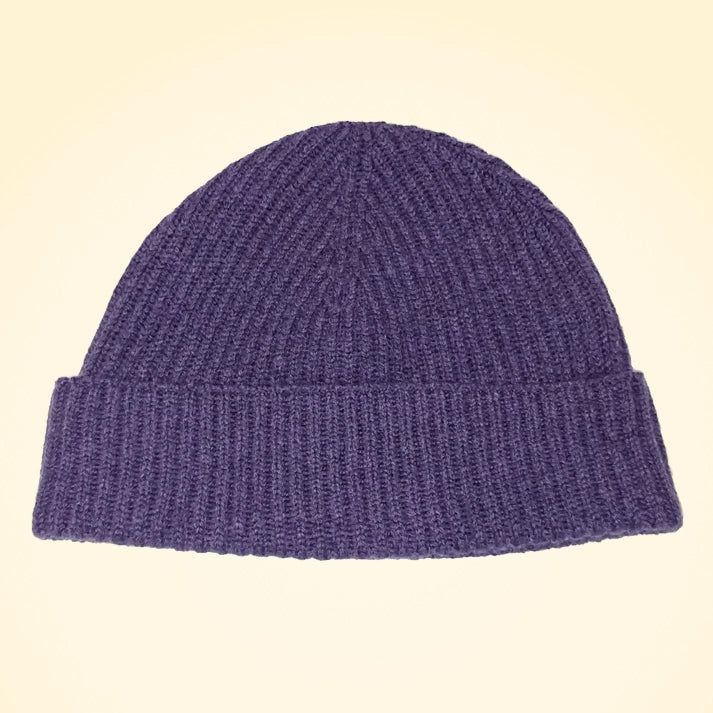 Scottish Cashmere Ribbed Beanies - TCG London