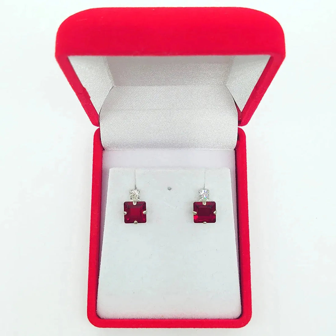 Red Crystal Earrings