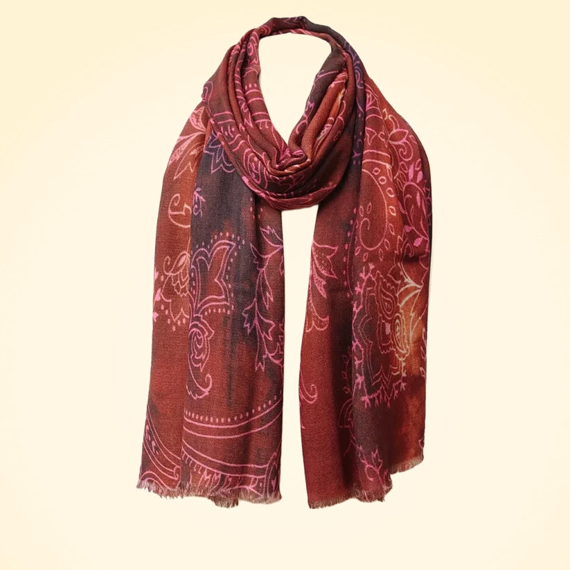 Pashmina Cashmere Printed Large Shawl - TCG London