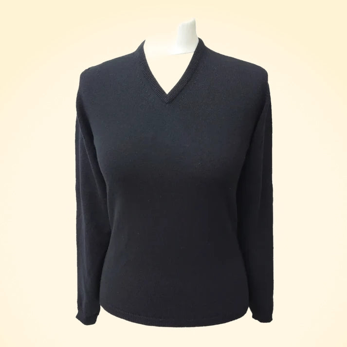 Cashmere V-Neck Jumper - TCG London