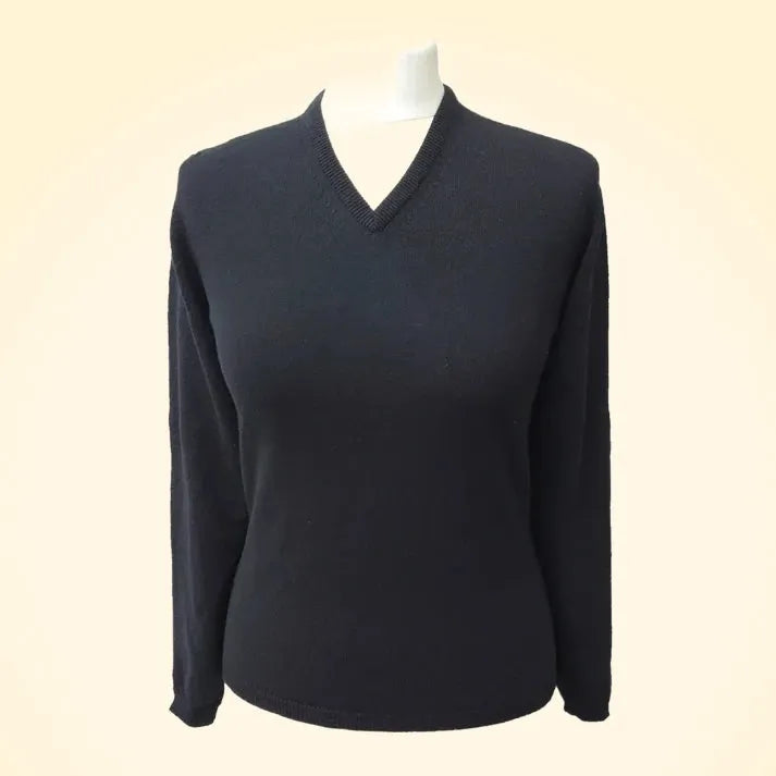 Cashmere V-Neck Jumper - TCG London