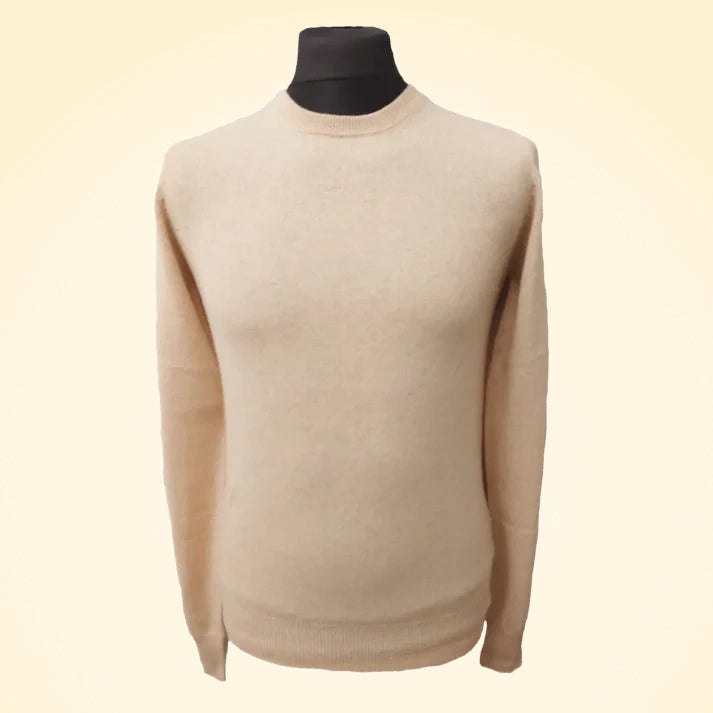 Regular Fit Cashmere Round Neck Jumper - TCG London