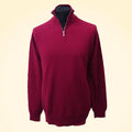 Relaxed Fit Cashmere Zip Neck Jumper - TCG London