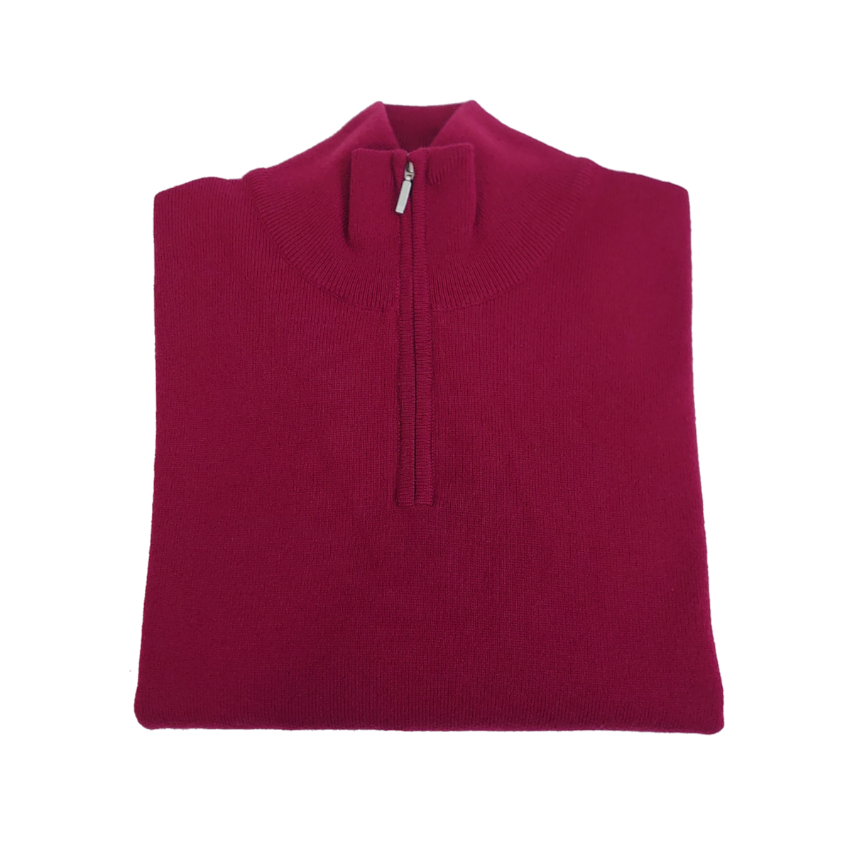Relaxed Fit Cashmere Zip Neck Jumper