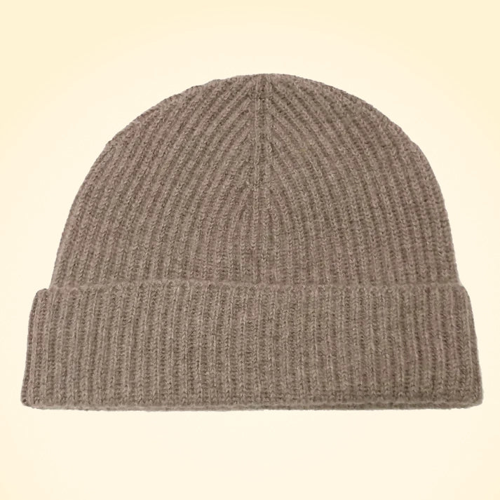 Scottish Cashmere Ribbed Beanies - TCG London