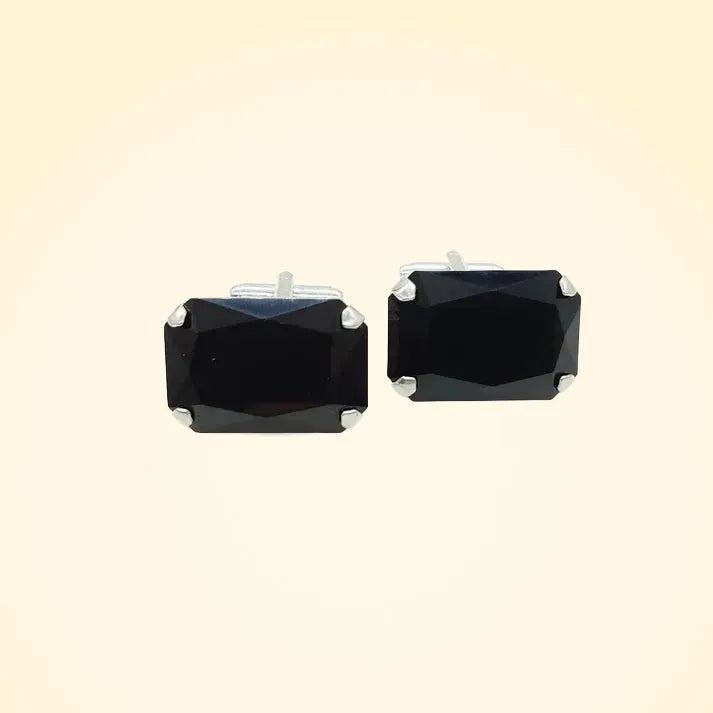 Swarovski Crystals Large Baguette Cufflinks - TCG London