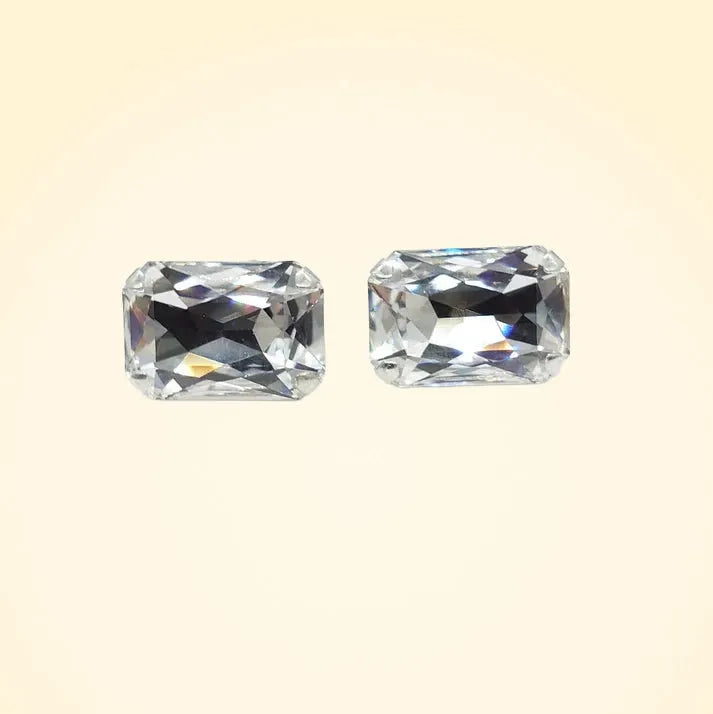 Swarovski Crystals Large Baguette Cufflinks - TCG London