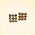 Swarovski Crystals Statement Square Cufflinks - TCG London