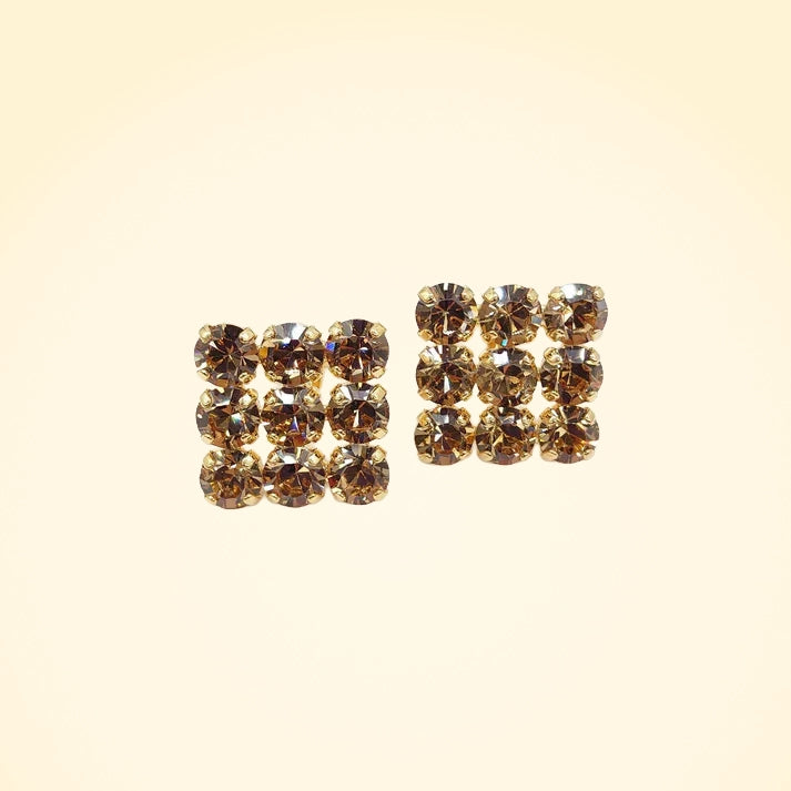 Swarovski Crystals Statement Square Cufflinks - TCG London