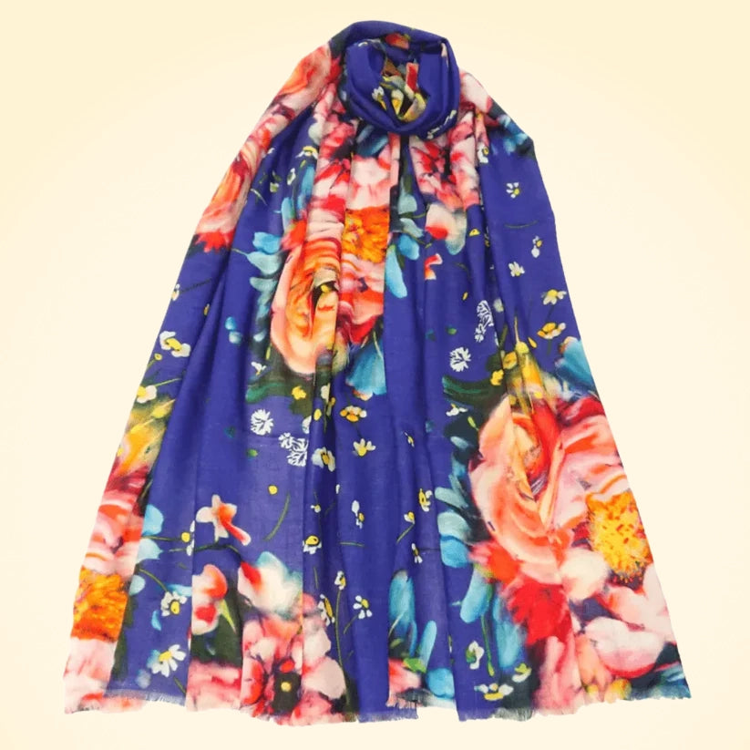 Pashmina Cashmere Printed Large Shawl - TCG London