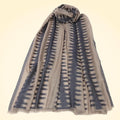 Large Fine Pashmina Stole with Patterned Design - TCG London