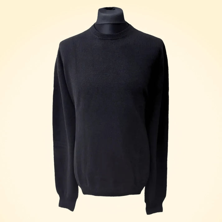 Regular Fit Cashmere Round Neck Jumper - TCG London
