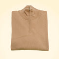 Relaxed Fit Cashmere Zip Neck Jumper - TCG London