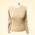 Cashmere Ribbed Round Neck Jumper - TCG London