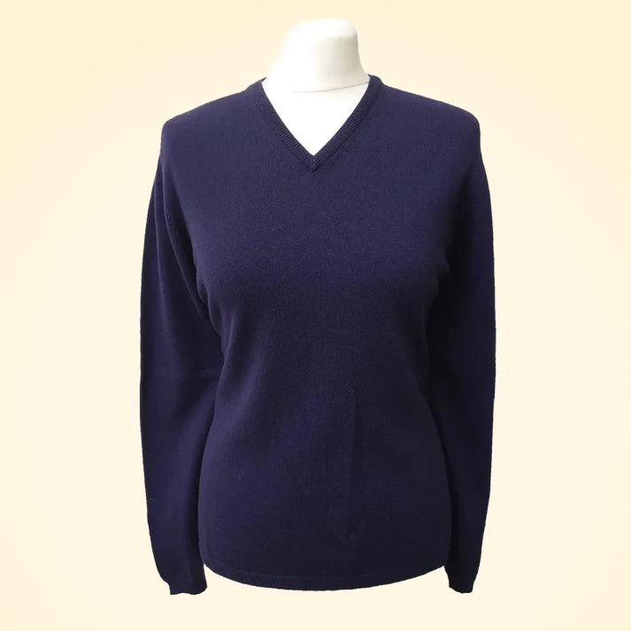 Cashmere V-Neck Jumper - TCG London