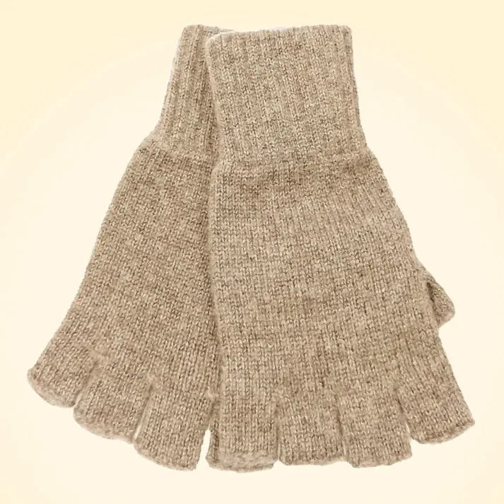 Scottish Cashmere Fingerless Gloves - TCG London