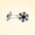 Swarovski Crystals Daisy Cufflinks - TCG London