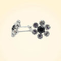 Swarovski Crystals Daisy Cufflinks - TCG London