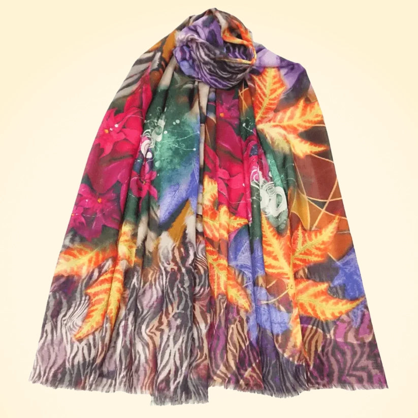 Pashmina Cashmere Printed Large Shawl - TCG London