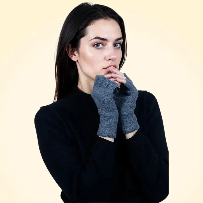Scottish Cashmere Fingerless Gloves - TCG London