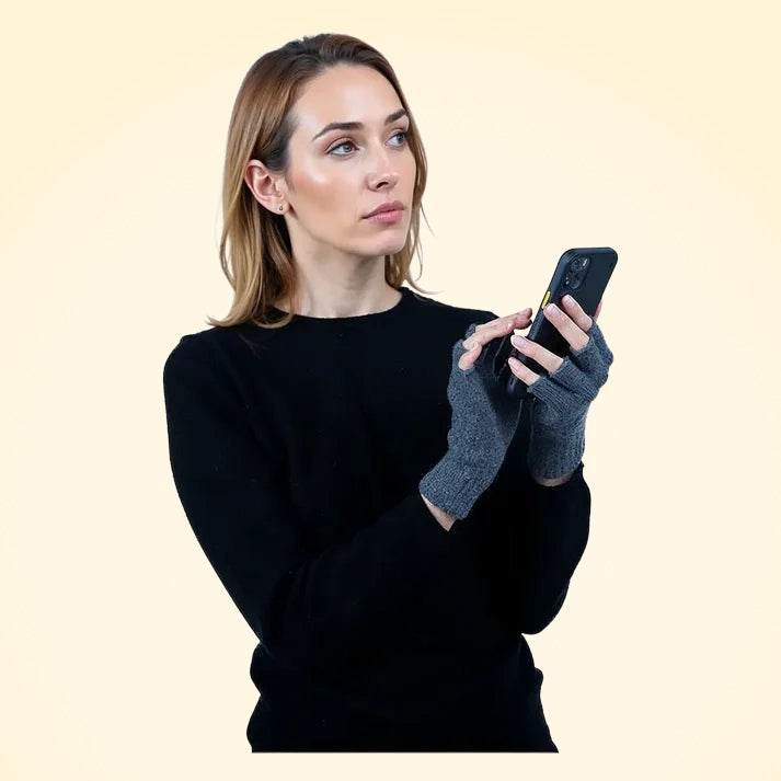 Scottish Cashmere Fingerless Gloves - TCG London