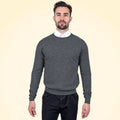Classic Fit Round Neck Cashmere Jumper - TCG London