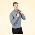 Classic Fit Zip Neck Cashmere Jumper - TCG London