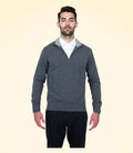 Classic Fit Zip Neck Cashmere Jumper - TCG London