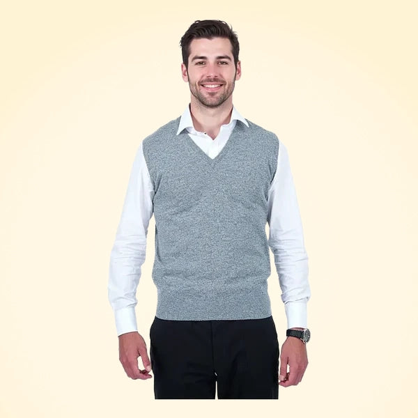 Classic Fit Cashmere Slipover - TCG London
