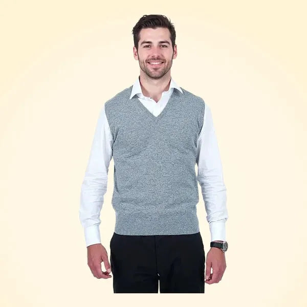 Classic Fit Cashmere Slipover - TCG London