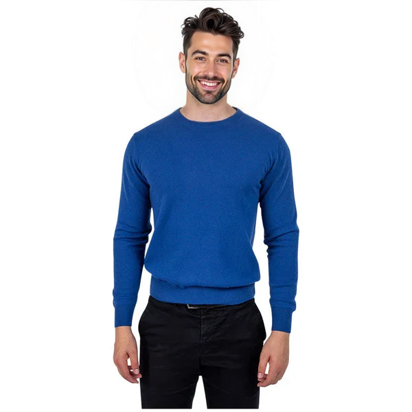 Classic Fit Round Neck Cashmere Jumper