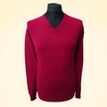 Regular Fit Cashmere V-Neck Jumper - TCG London