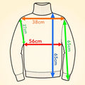 Loose Fit Cashmere Chunky Roll Neck Jumper - Classic Cable Knit - TCG London