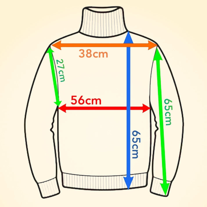 Loose Fit Cashmere Chunky Roll Neck Jumper - Classic Cable Knit - TCG London