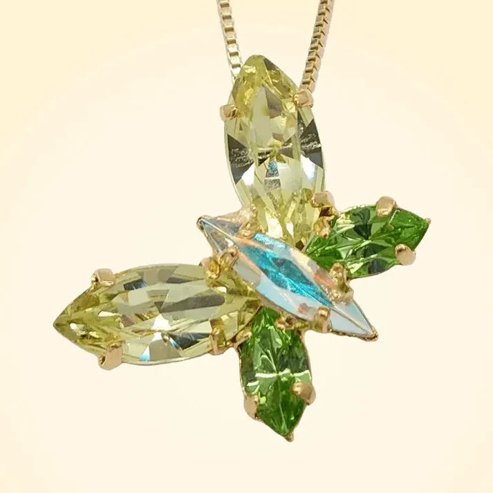 Butterfly Swarovski Crystals Pendant - TCG London