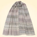 Large Fine Pashmina Stole with Patterned Design - TCG London