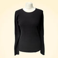 Cashmere Long Ribbed Round Neck Jumper - TCG London