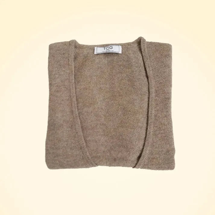 Cashmere Long Open Cardigan - TCG London