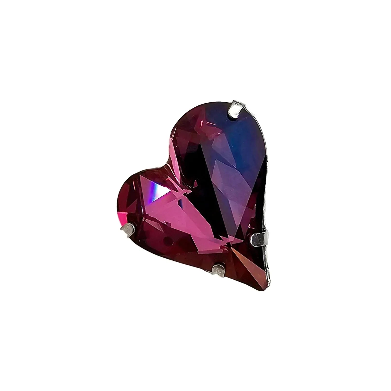 Swarovski Crystals Heart Lapel Brooch - TCG London