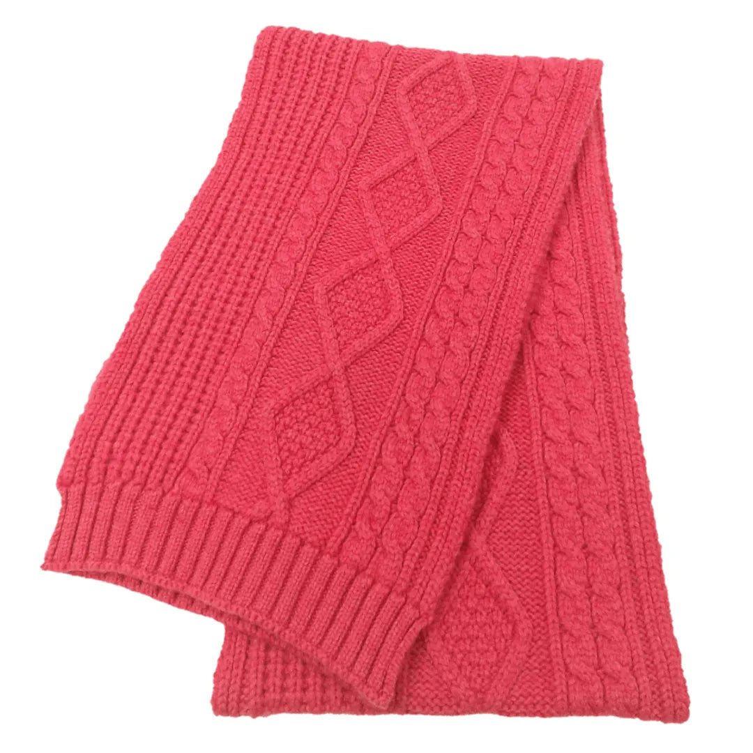 Scottish Cashmere Cable Knit Luxury Scarf - TCG London