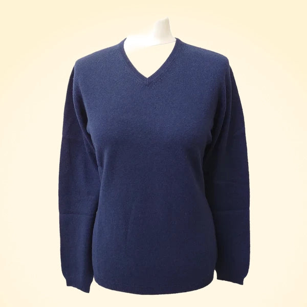 Cashmere V-Neck Jumper - TCG London