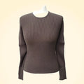 Cashmere Ribbed Round Neck Jumper - TCG London