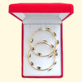 Swarovski Crystals Marquise Hoop Earrings - TCG London