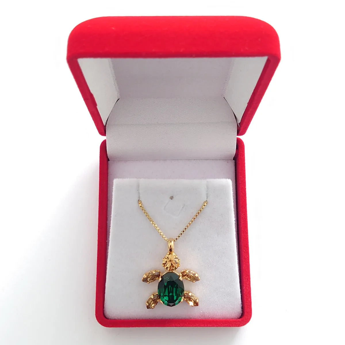 Small Turtle Pendant - Premium Luxury Crystals - TCG London