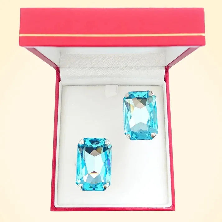 Swarovski Crystals Large Baguette Cufflinks - TCG London