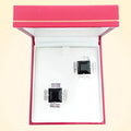 Swarovski Crystals Baguette Surround Square Cufflinks - TCG London